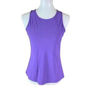 CVG Purple Athletic Racerback Tank Top Stretchy Workout Gym Wear Small